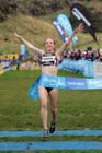 Emelia Gorecka wins the junior womens 2013 BUPA Great Edinburgh Cross Country.